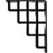Ekena Millwork Diane Wrought Iron Bracket, (Triple center brace), Powder Coated Black 2"W x 7 1/2"D x 10"H BKTM02X07X10TDI - alternate 5